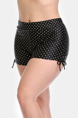 Plus Side Drawstring Swim Shorts-Charmo