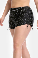 Solid Drawstring Swim Shorts-Charmo