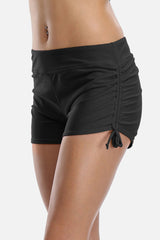 Plus Side Drawstring Swim Shorts-Charmo