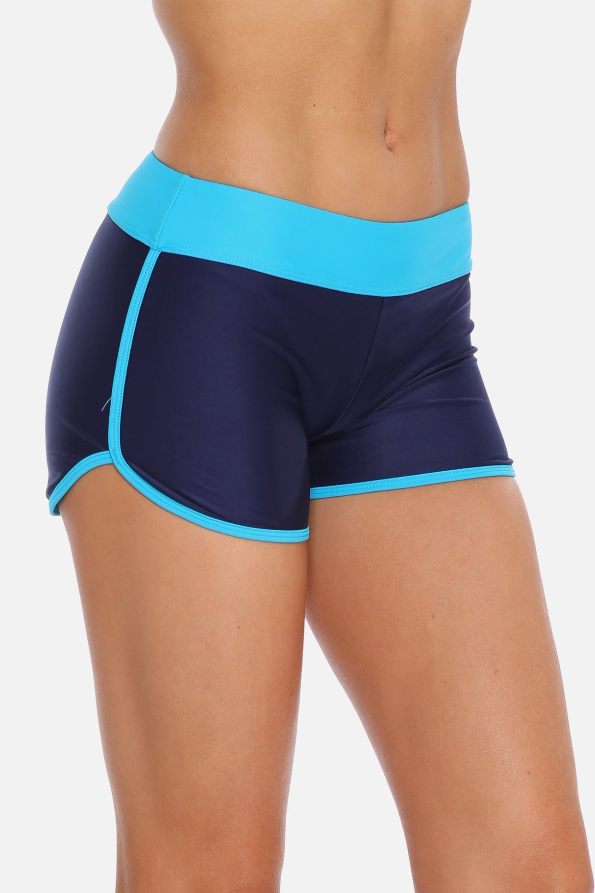 Colorblock Quick Dry Swim Shorts-Charmo
